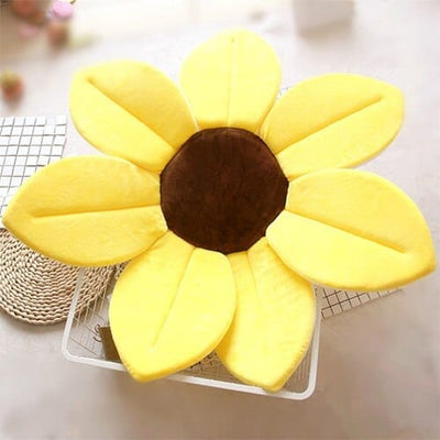 Nik & Nakks Yellow / 7 petals Blossoming Flower Baby Bathtub Mat Baby Bath Flower Mat Cushion Sink Insert