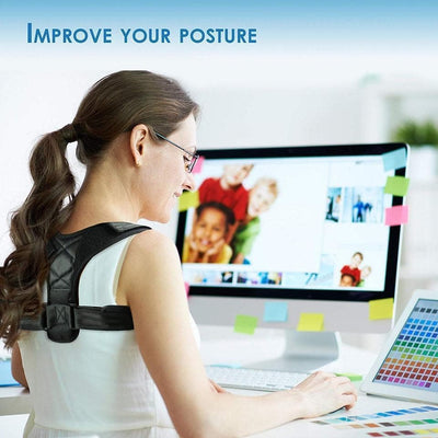 Back Posture Corrector Belt For Men and Women Adjustable Upper Back Support