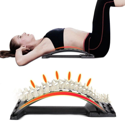 Back Stretching Equipment Lumbar Back Cracker Pain Relief Device for Lower Back